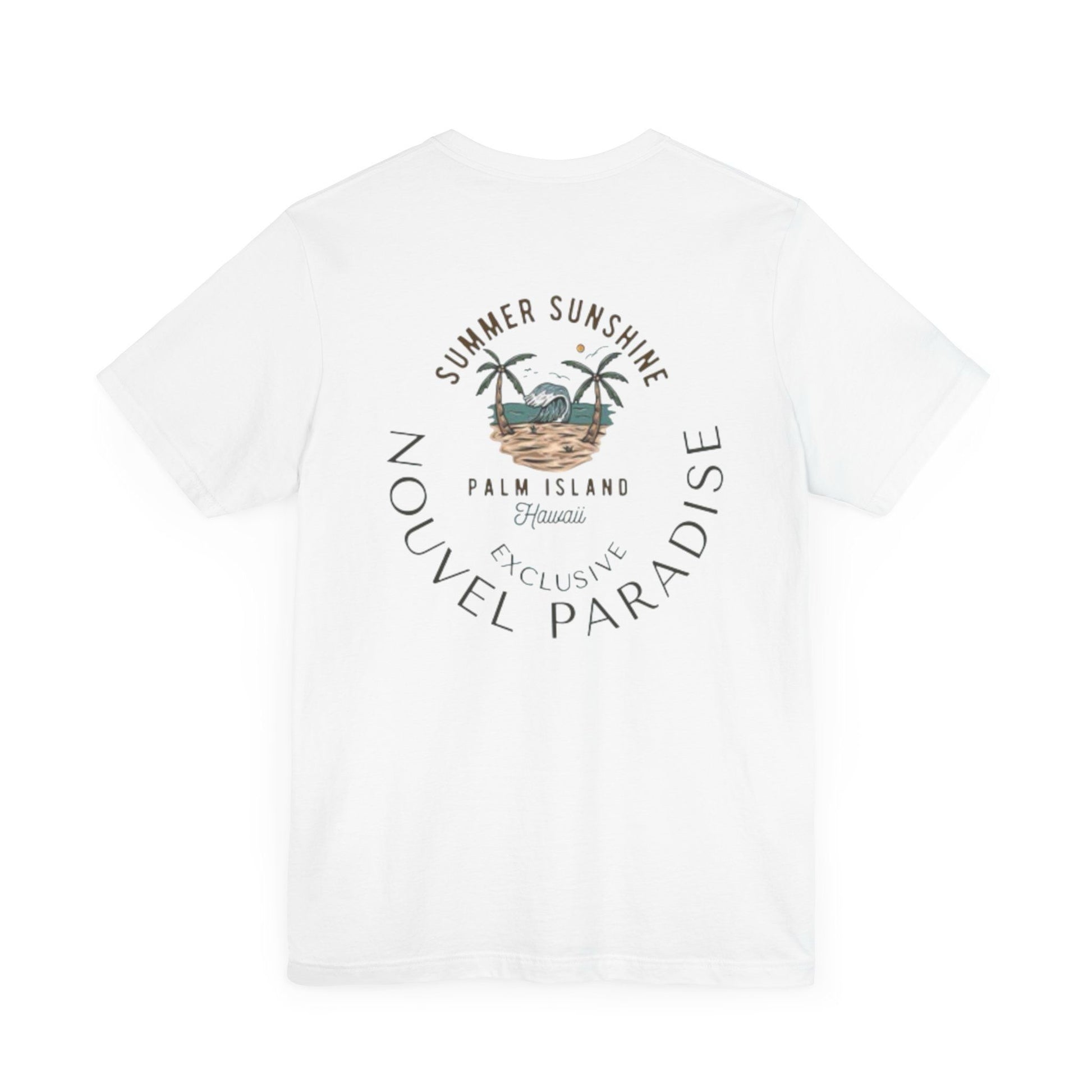 Nouvel exclusive  palm island Hawaii t-shirt (white)